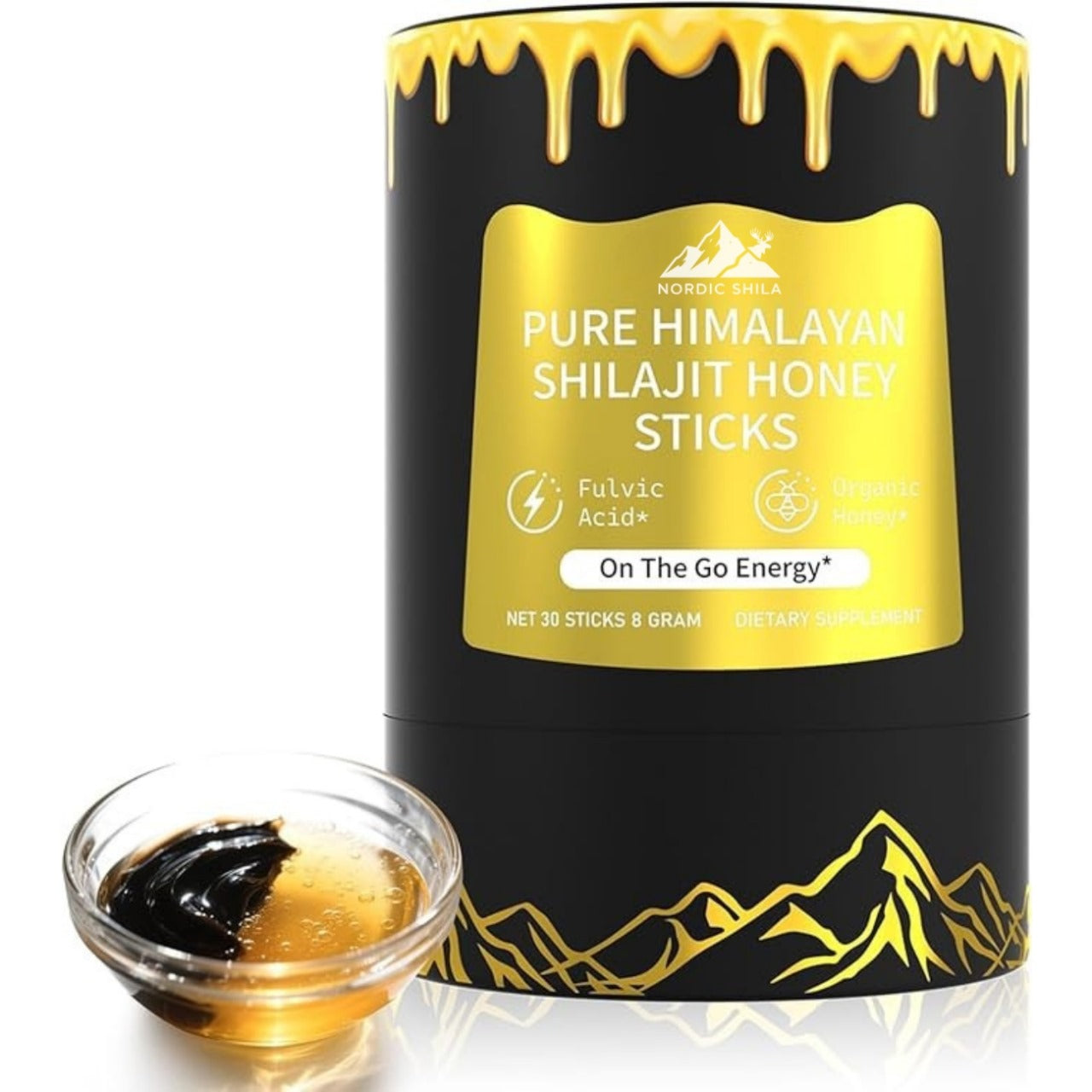 Himalayan Shilajit Honey Sticks – Pure & Organic